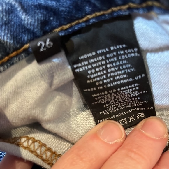 JBrand Boyfriend "Jake" Broken Jeans Size 26 - Picture 9 of 10